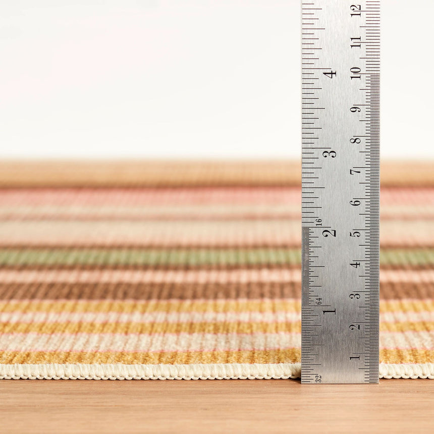 Sienna Stripe Machine Washable Rug