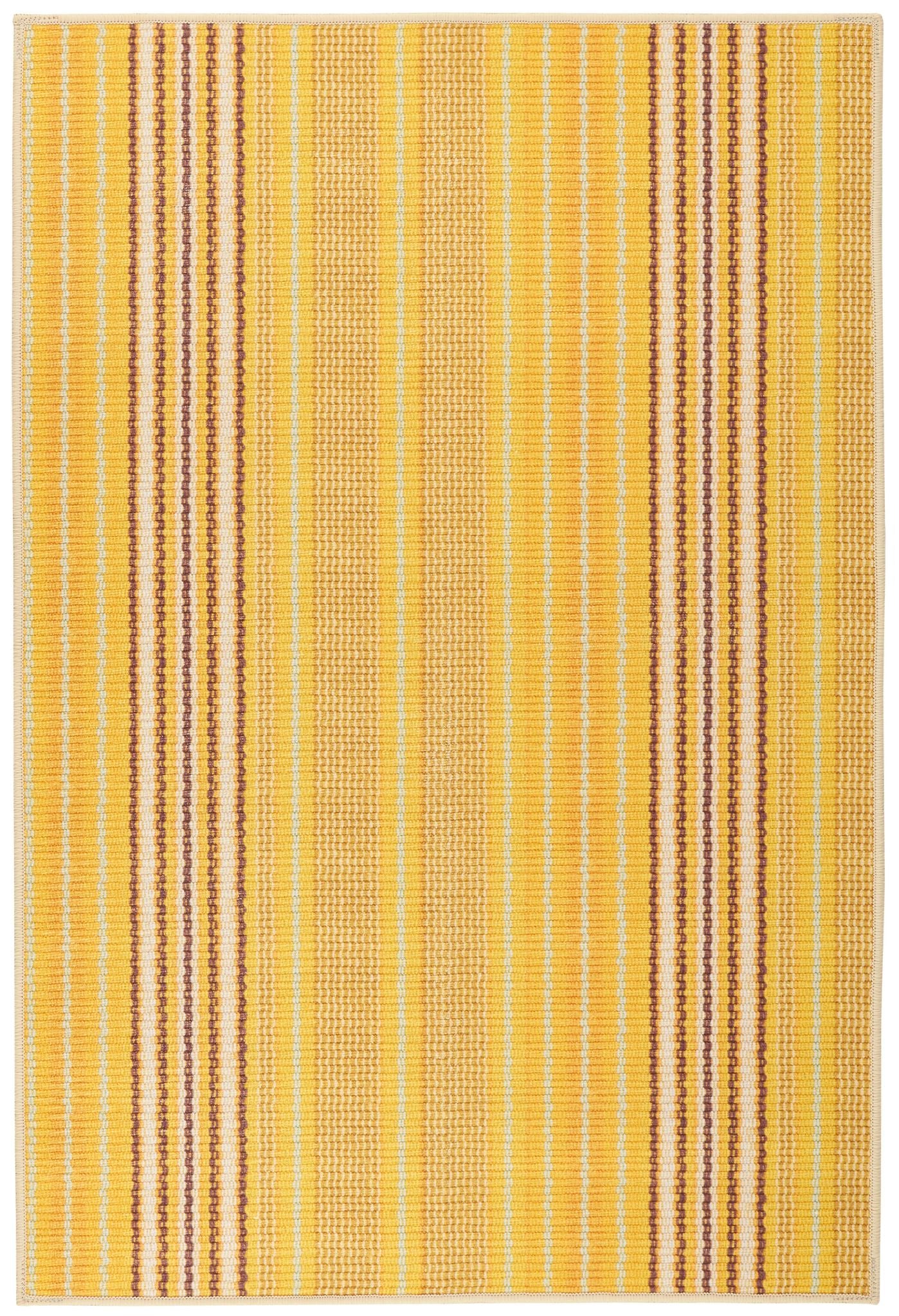 Sunflower Ticking Machine Washable Rug