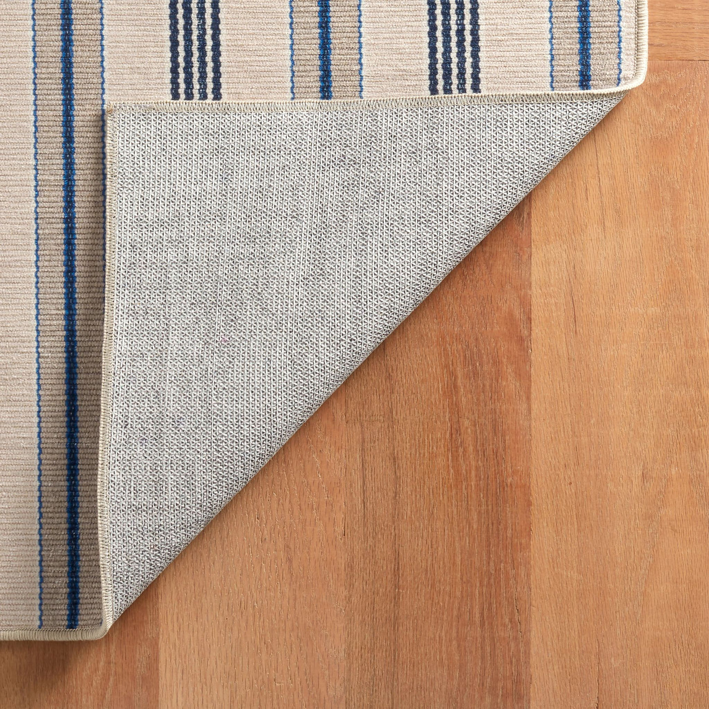 Nimes Ticking Machine Washable Rug