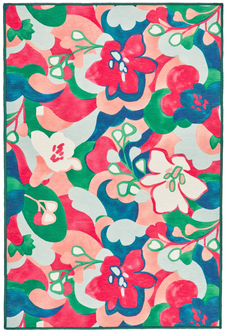 Dreamy Daisies Machine Washable Rug