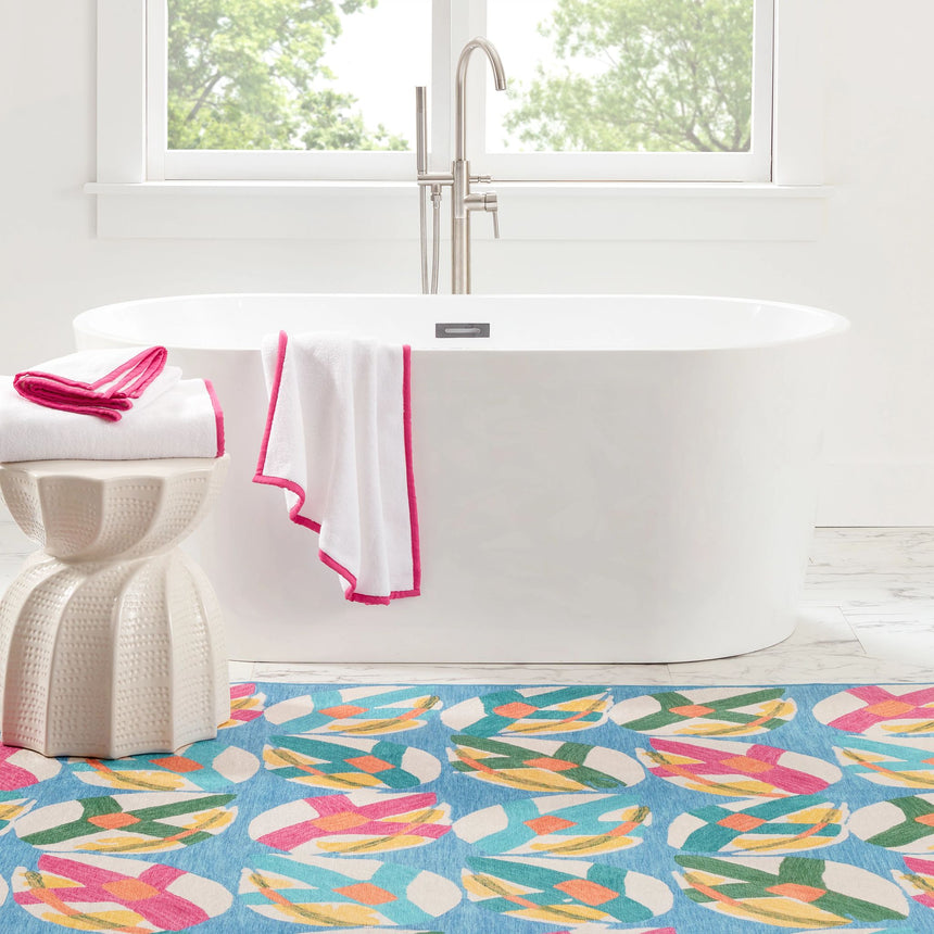 Lily Pad Machine Washable Rug
