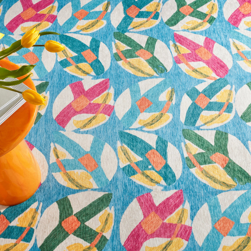 Lily Pad Machine Washable Rug