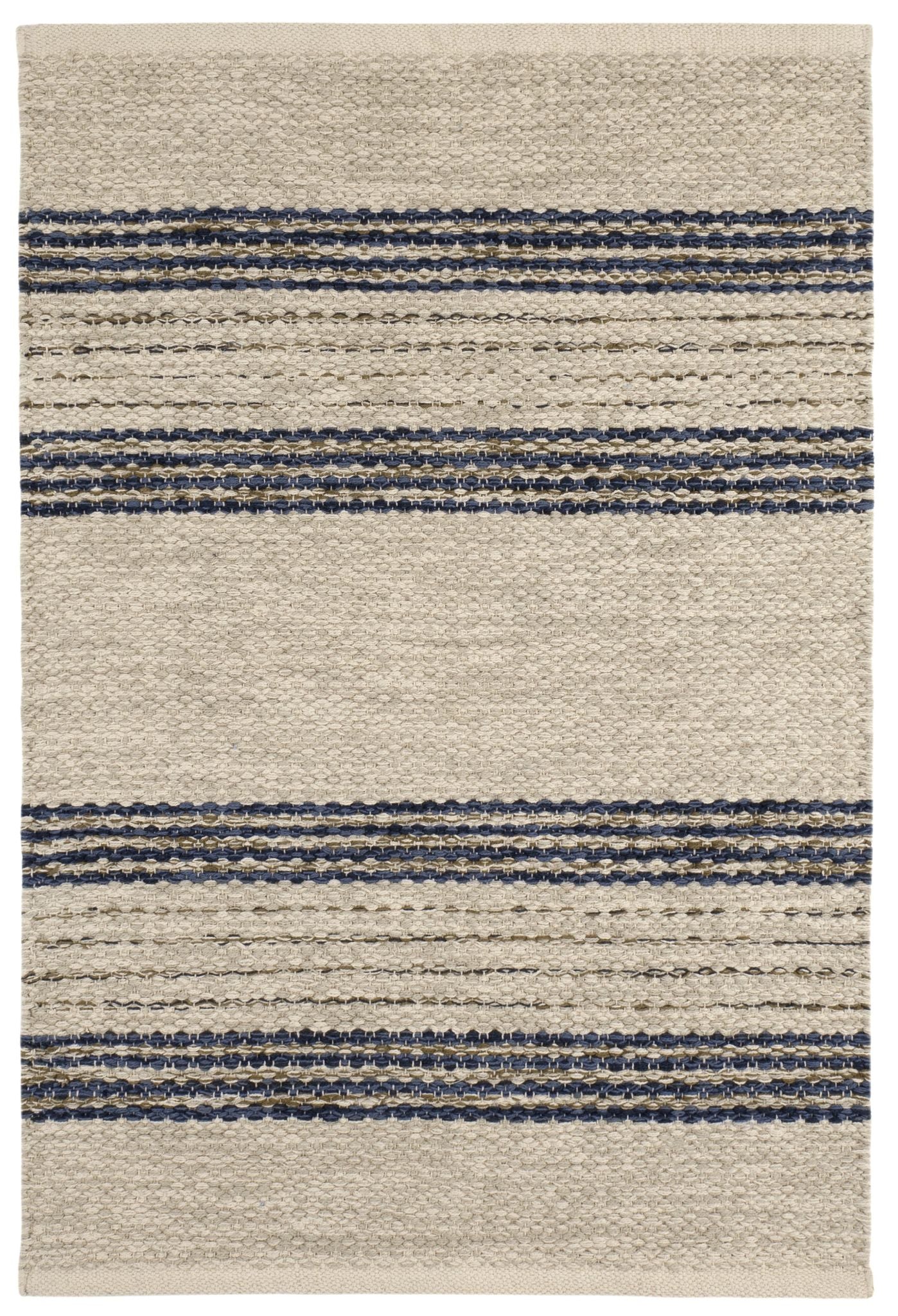 Cielo Stripe Handwoven Cotton Rug