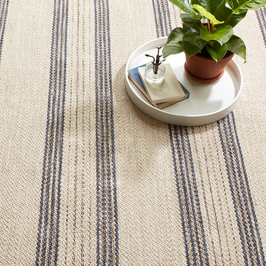 Cielo Stripe Handwoven Cotton Rug