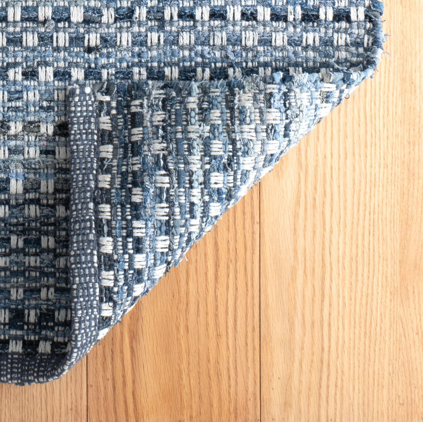 Denim Stone Handwoven Cotton Rug