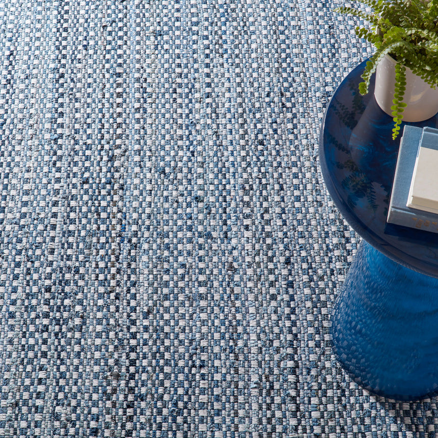 Denim Stone Handwoven Cotton Rug
