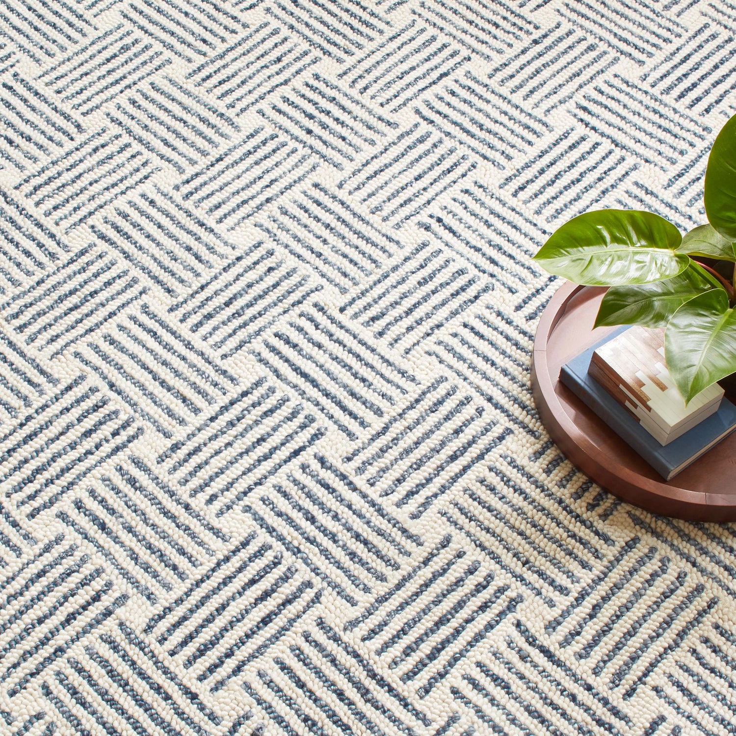 Layers Hand Hooked Wool Rug