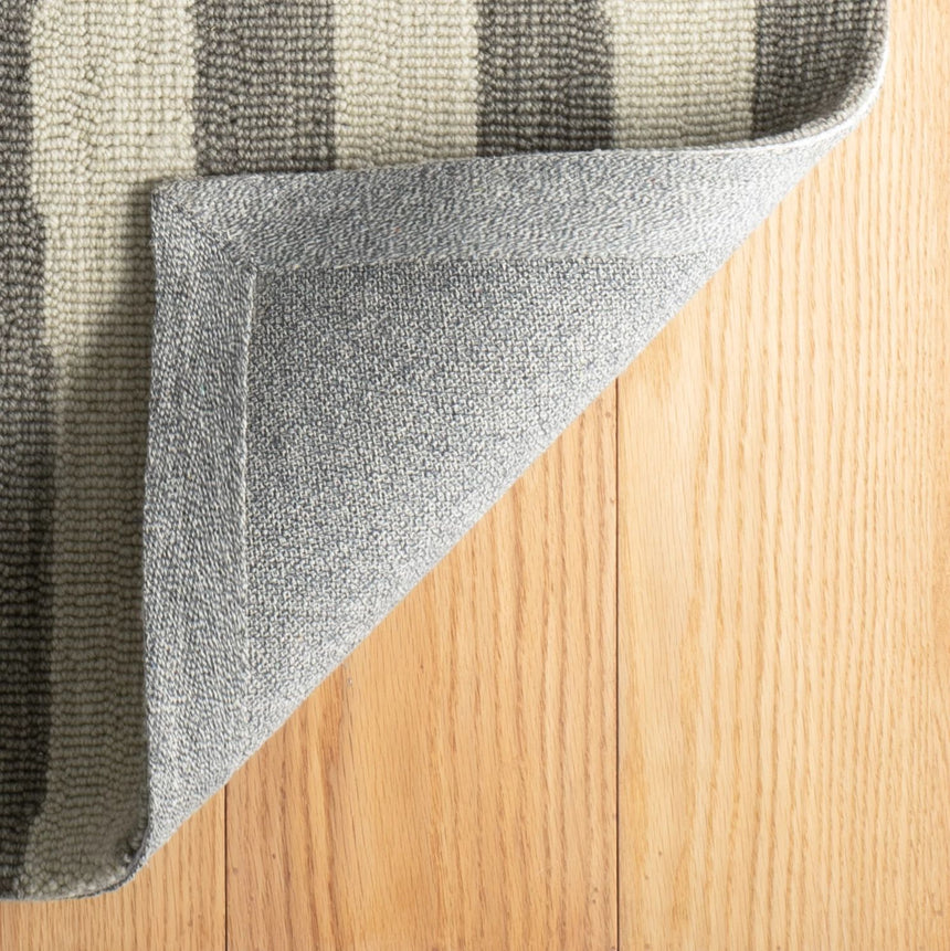 Silas Stripe Hand Micro Hooked Wool Rug