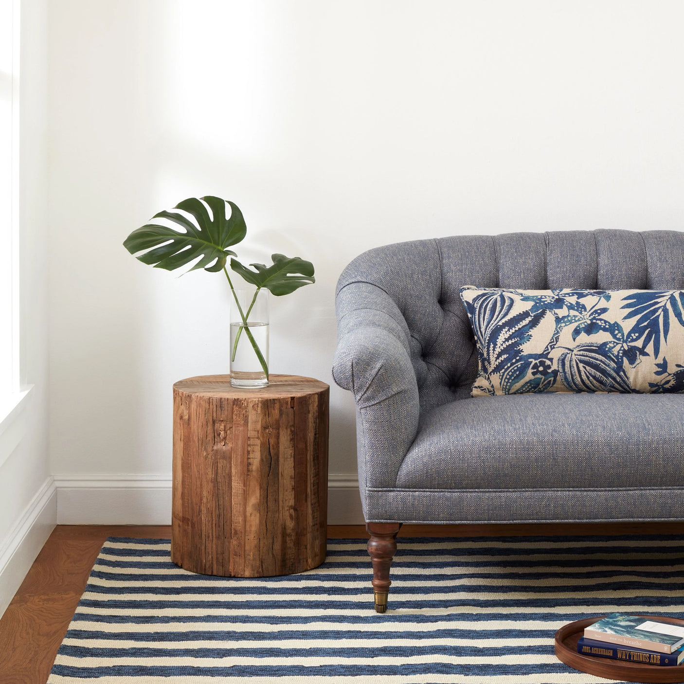 Silas Stripe Hand Micro Hooked Wool Rug