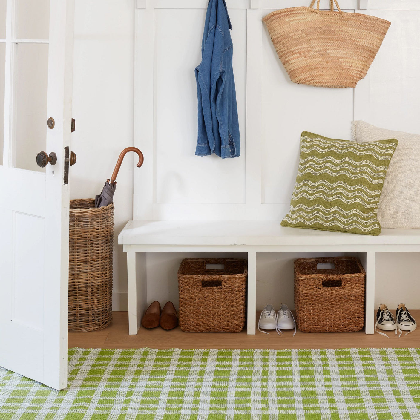 Tattersall Handwoven Indoor/Outdoor Rug