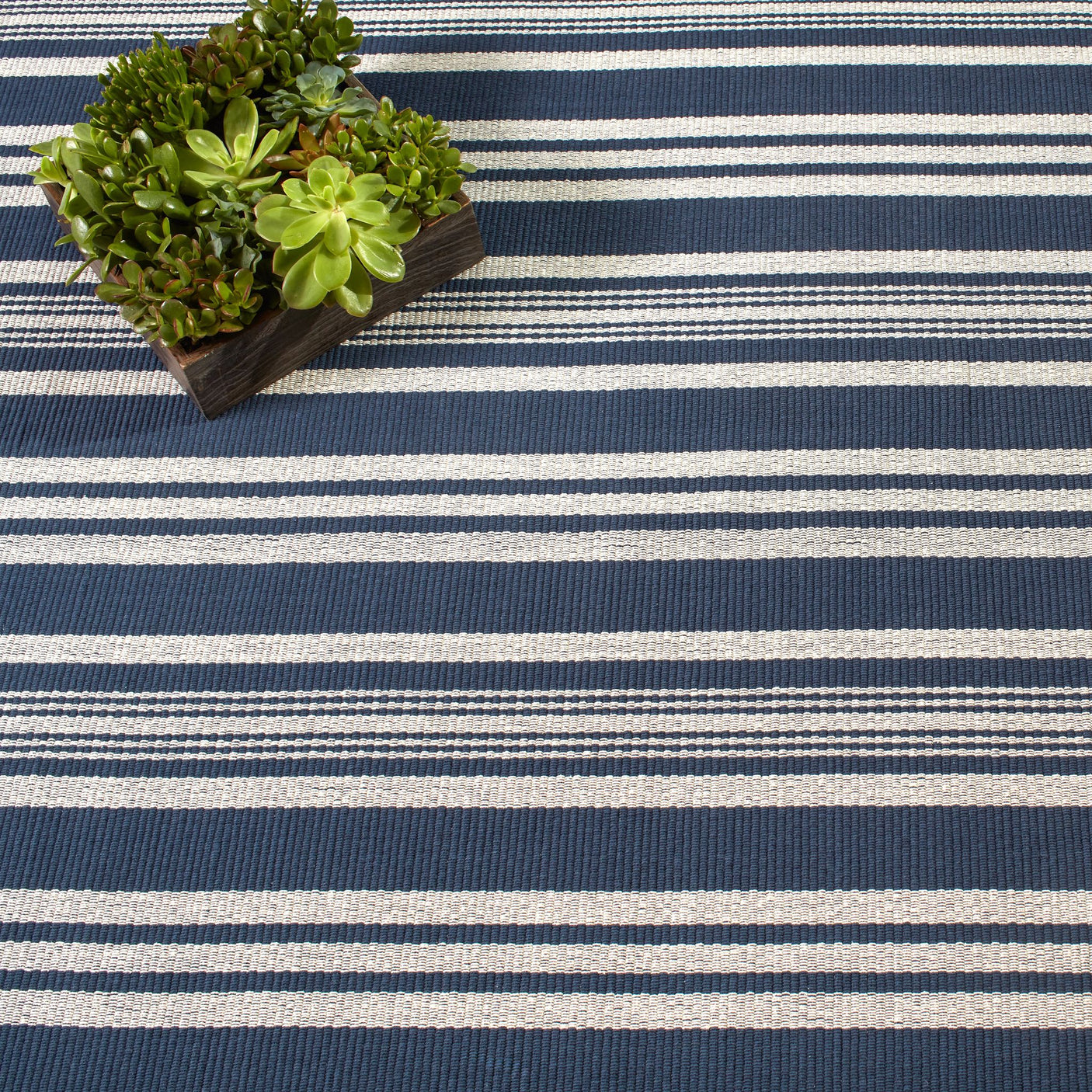 Irving Stripe Handwoven Cotton Rug
