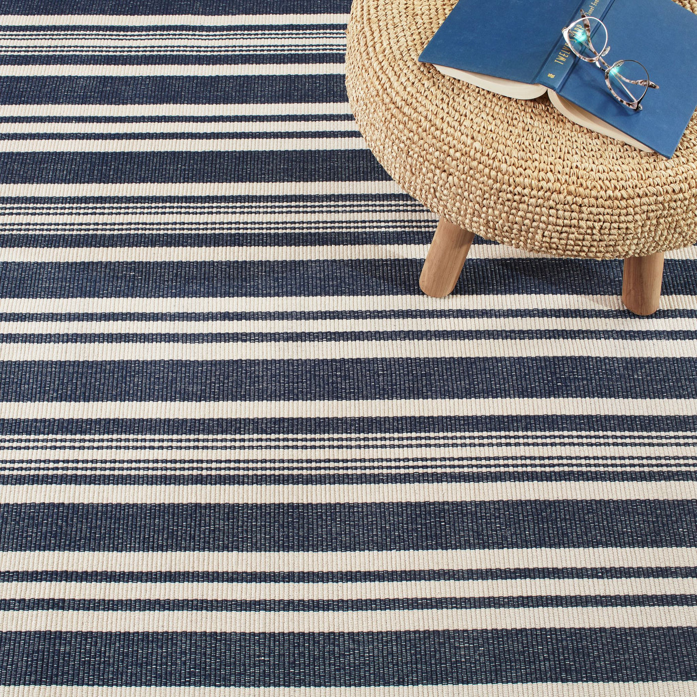 Irving Stripe Handwoven Cotton Rug
