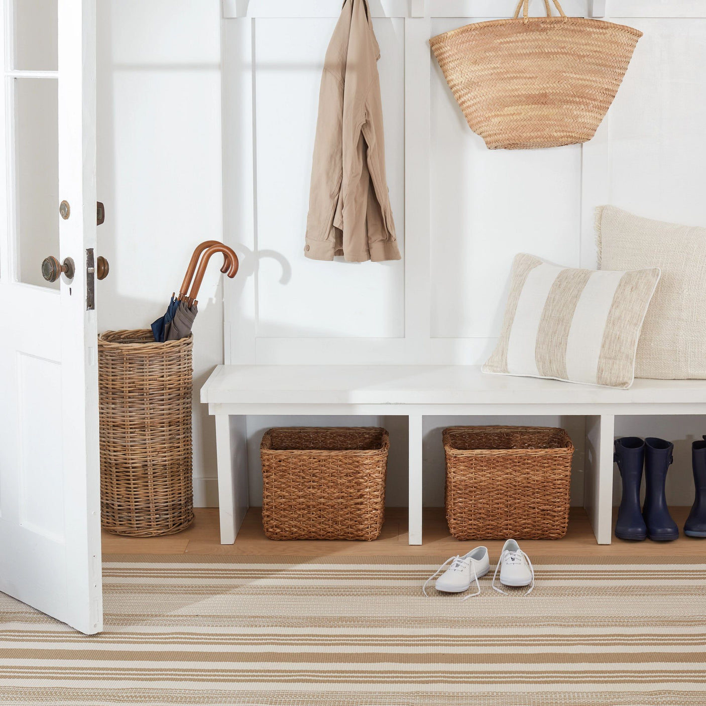 Quincy Stripe Handwoven Indoor/Outdoor Rug