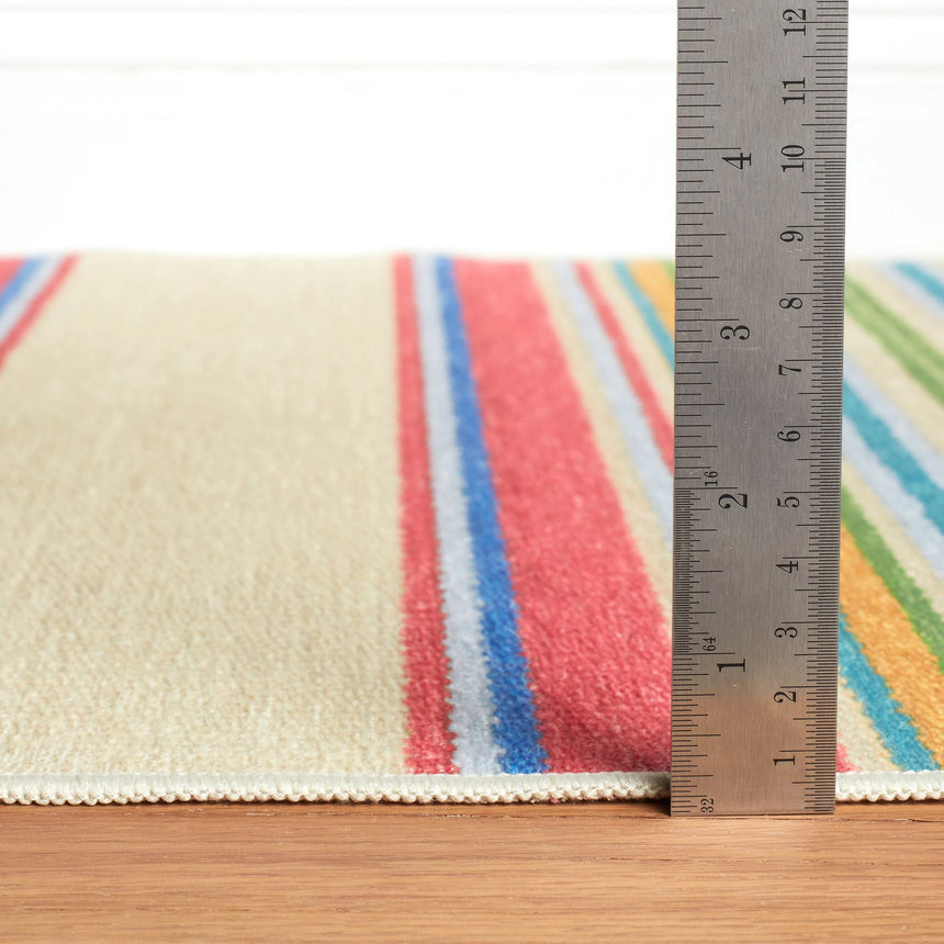 Cady Stripe Machine Washable Rug