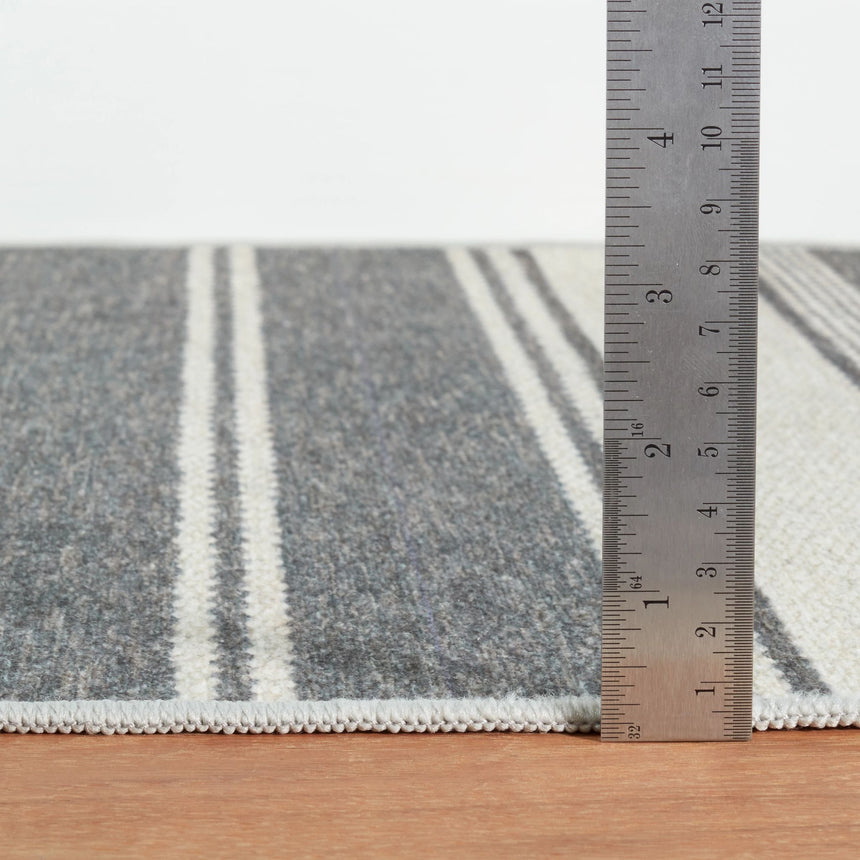 Bowman Stripe Machine Washable Rug
