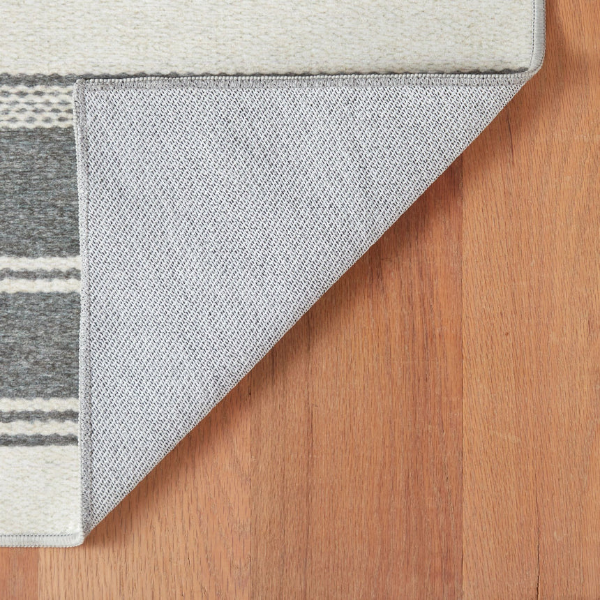 Bowman Stripe Machine Washable Rug