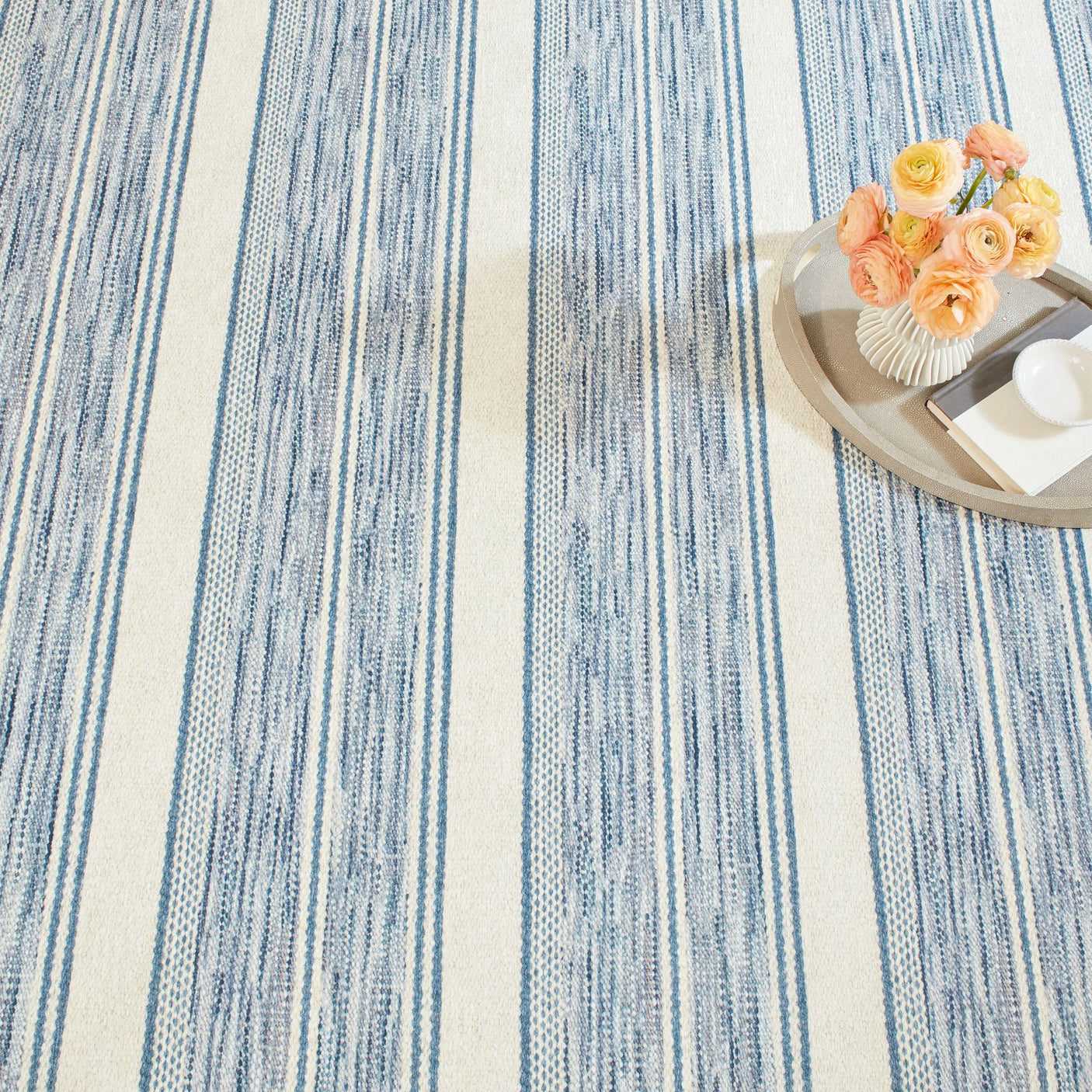 Ellington Stripe Machine Washable Rug