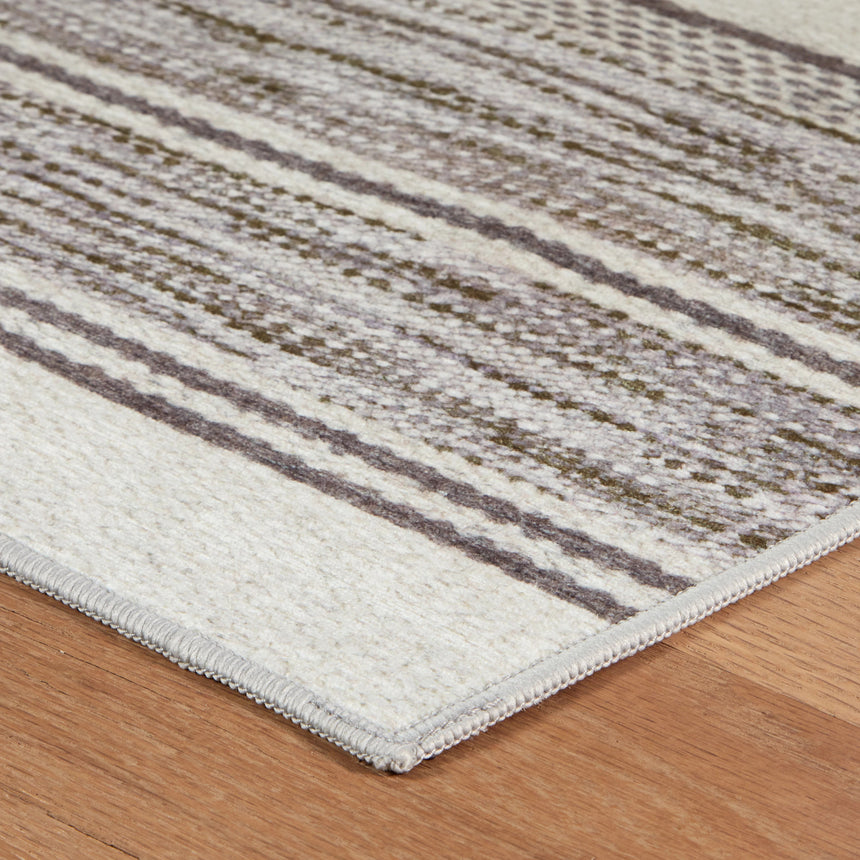 Ellington Stripe Machine Washable Rug