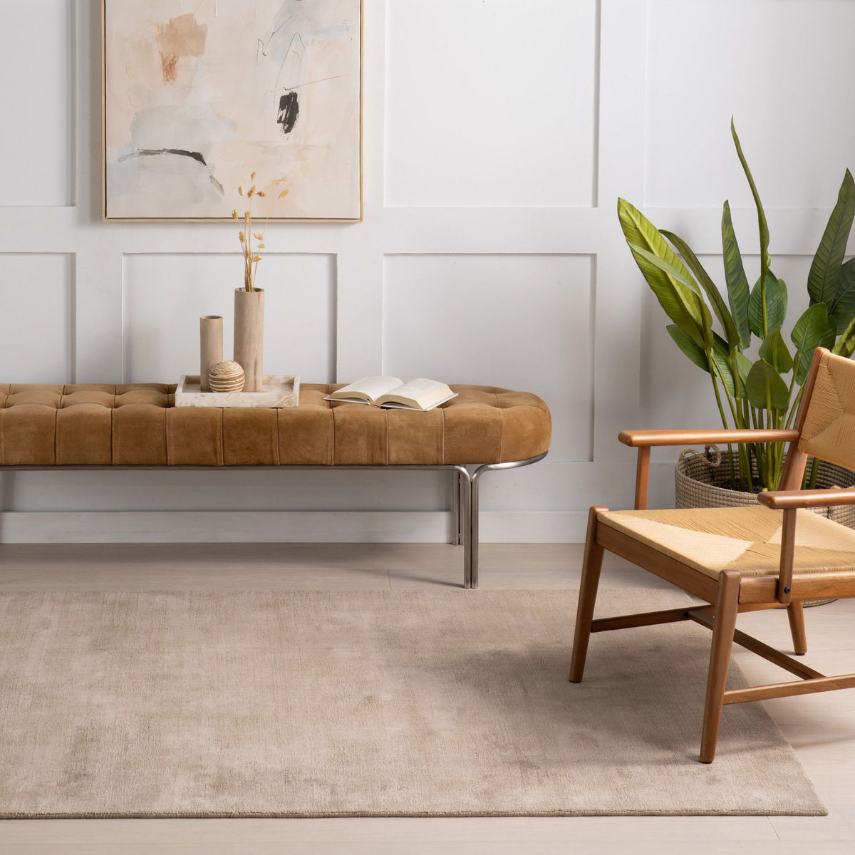 Alva Hand Loom Knotted Viscose Rug