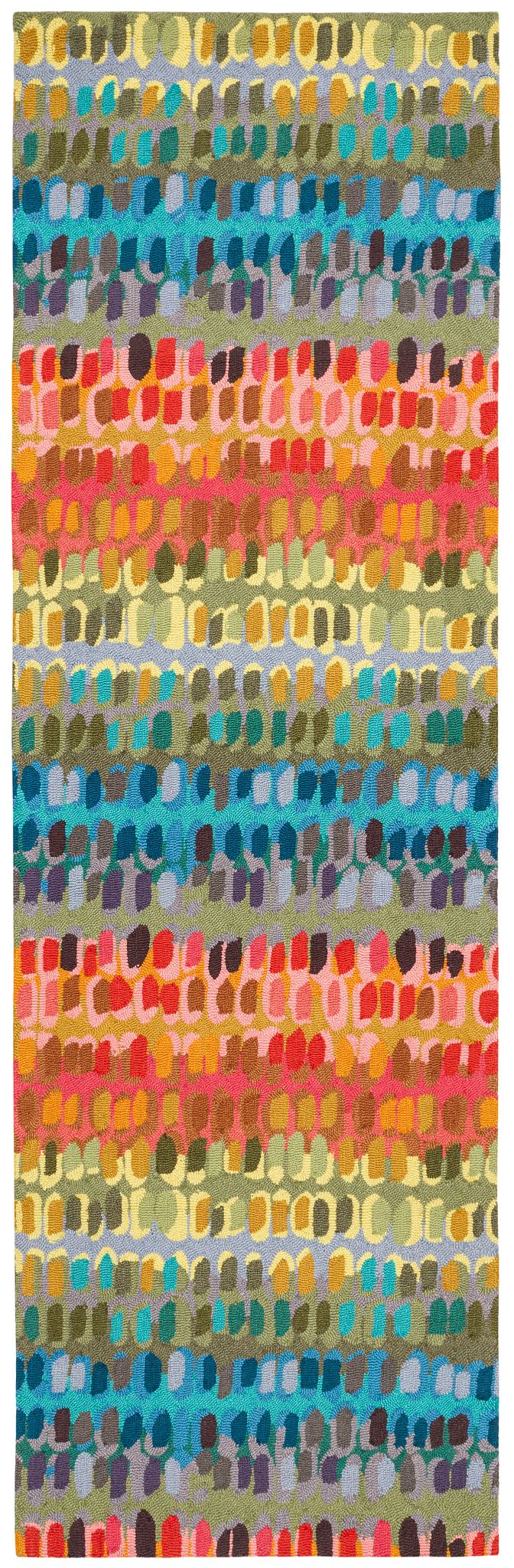 Paint Chip Hand Micro Hooked Wool Rug
