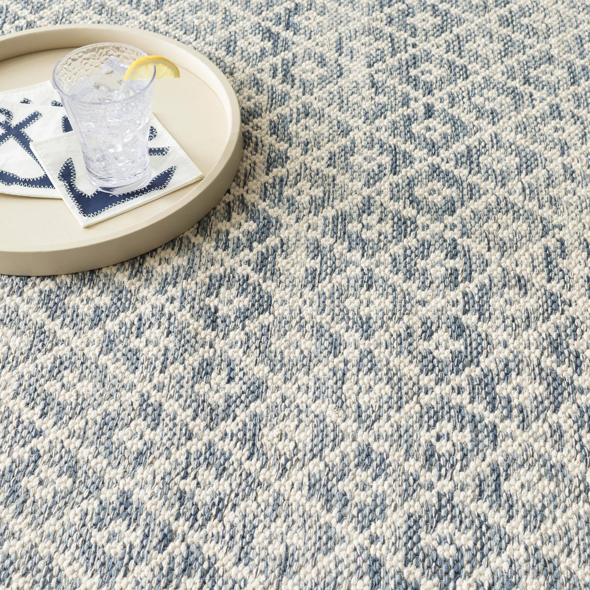 Melange Diamond Handwoven Cotton Rug