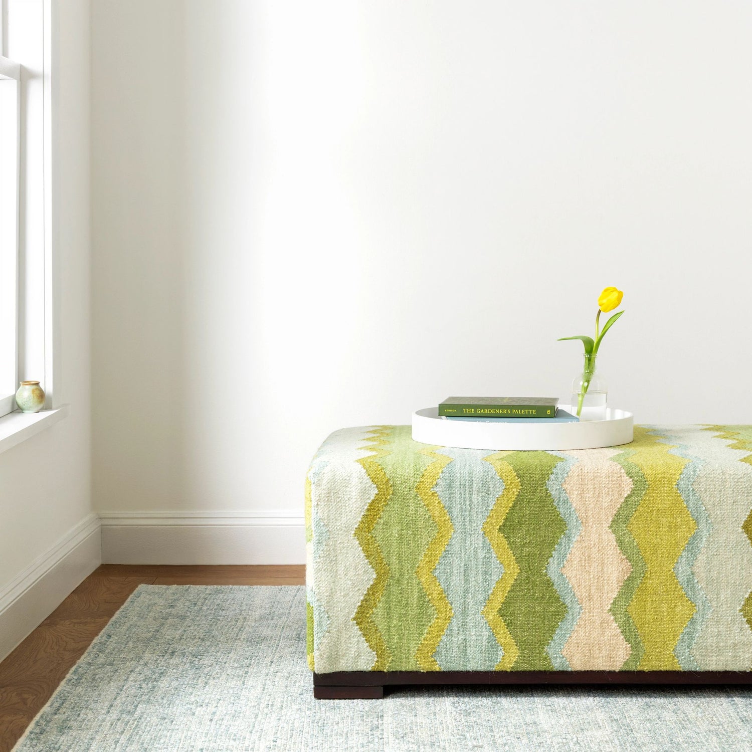 Quartz Handwoven Viscose/Cotton Rug