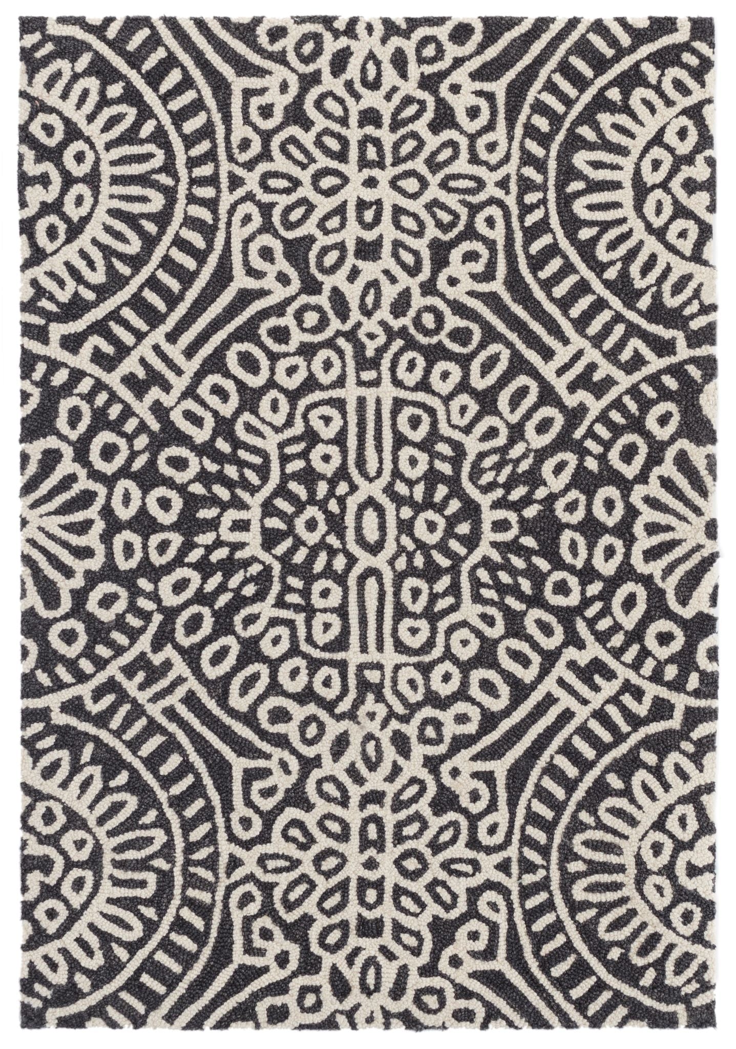 Temple Hand Micro Hooked Wool Rug