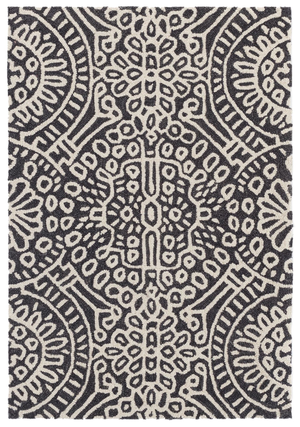 Temple Hand Micro Hooked Wool Rug