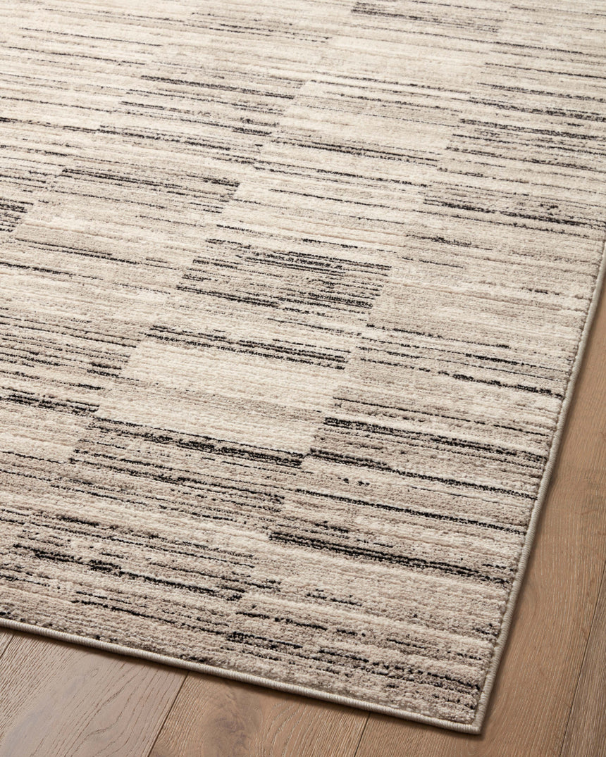 Darby Rug 01 | Charcoal / Sand