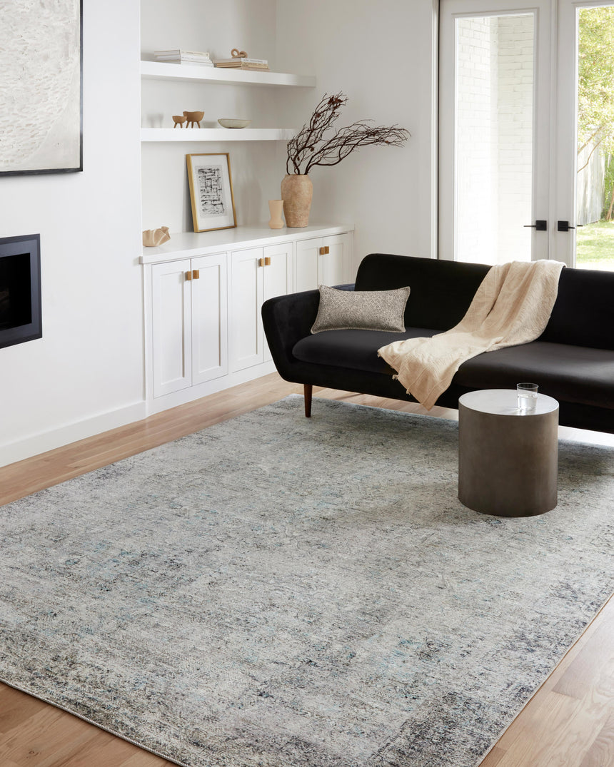 Drift Rug 05 | Ivory / Silver