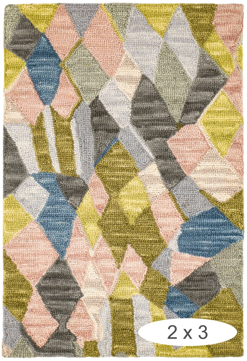 Deer Leap Hand Hooked Wool Rug