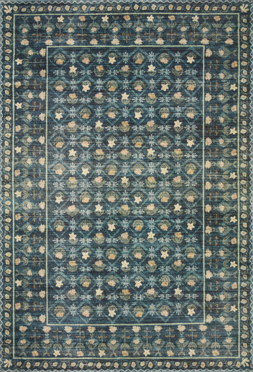 Eden Rug 03 | Lattice Indigo