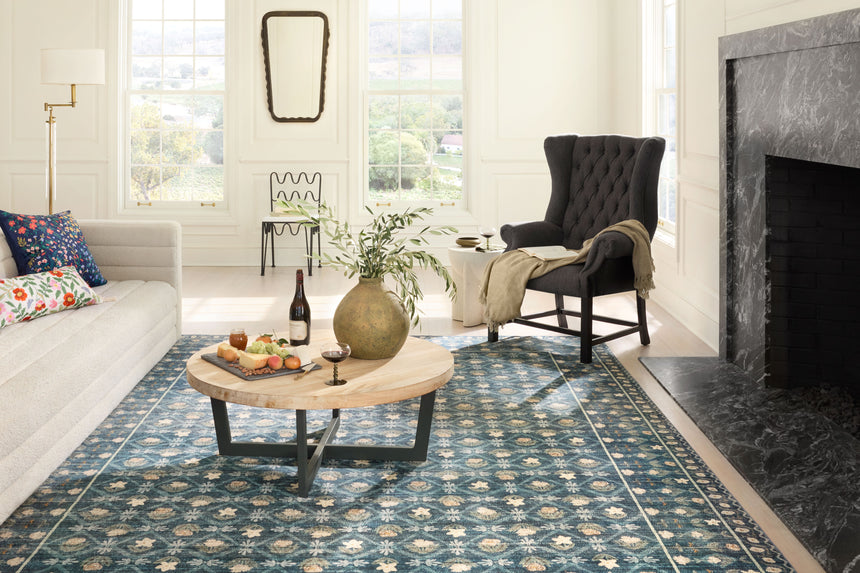 Eden Rug 03 | Lattice Indigo
