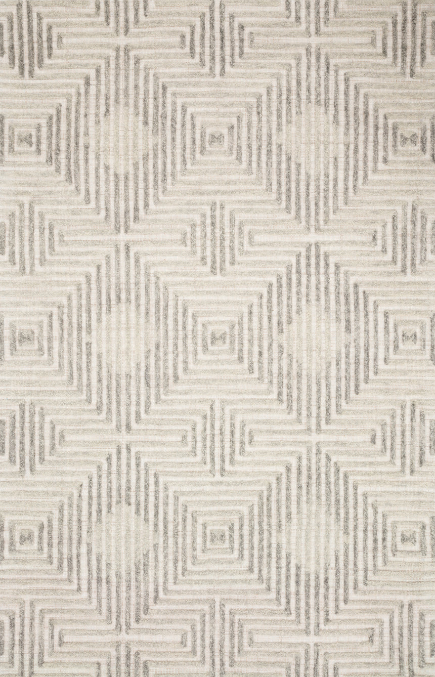 Ehren Rug 02 | Grey / Silver