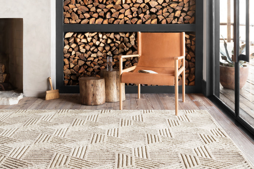 Ehren Rug 04 | Oatmeal / Ivory