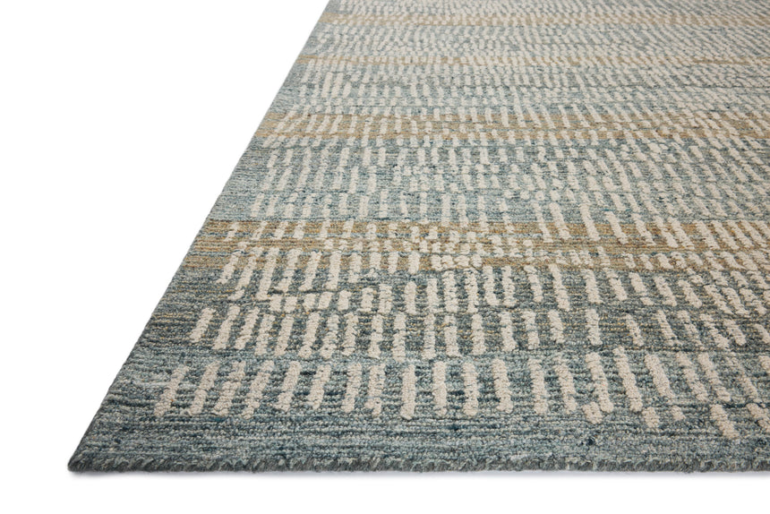 Elias Rug 02 | Ocean / Oatmeal