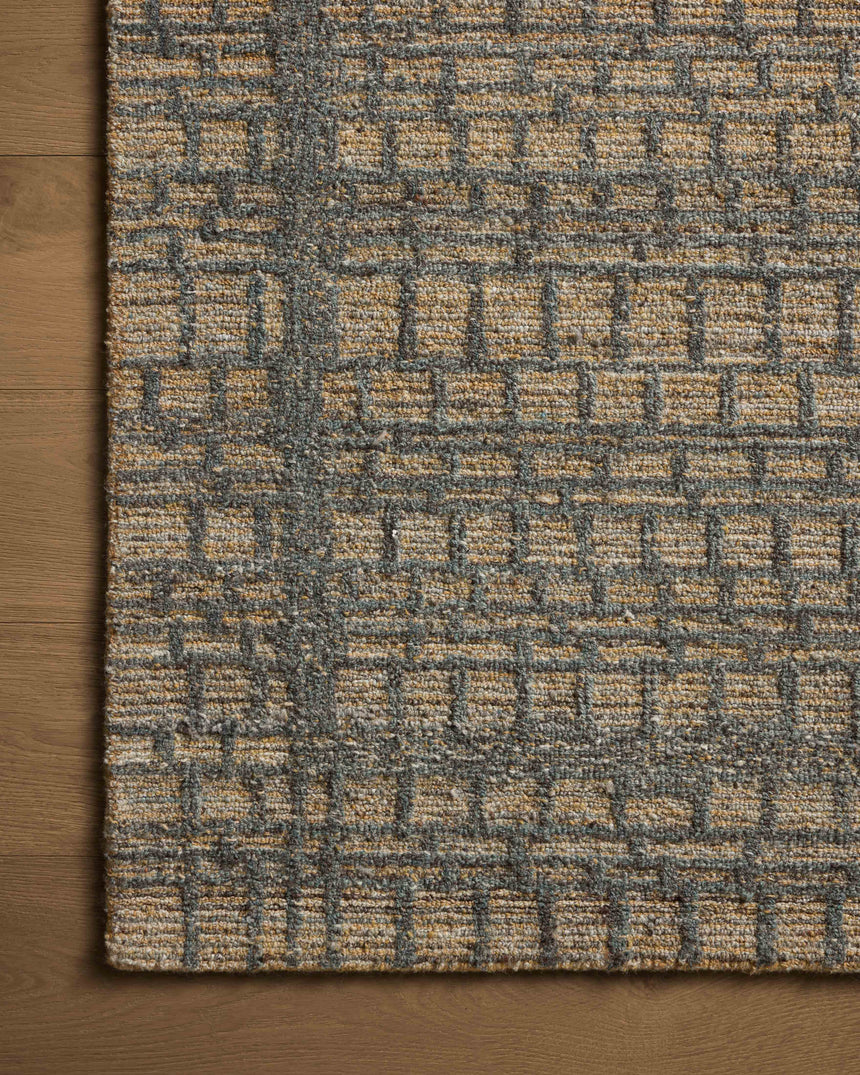 Elias Rug 05 | Wheat / Charcoal