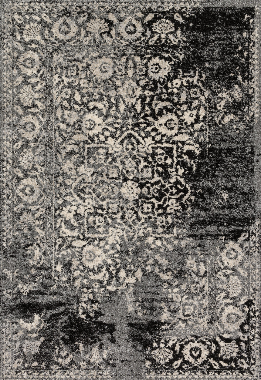 Emory Rug 01 | Black / Ivory