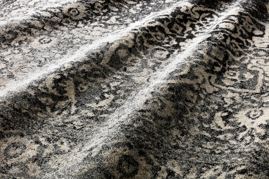 Emory Rug 01 | Black / Ivory