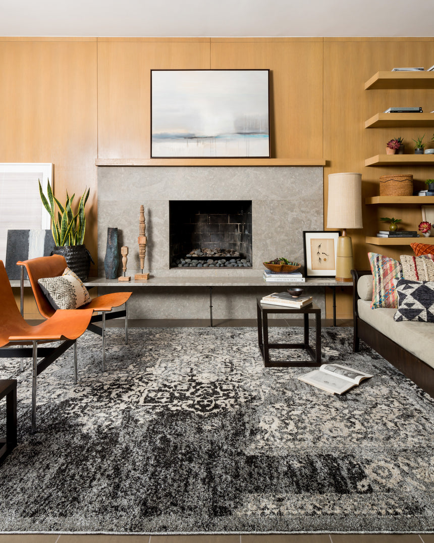 Emory Rug 01 | Black / Ivory