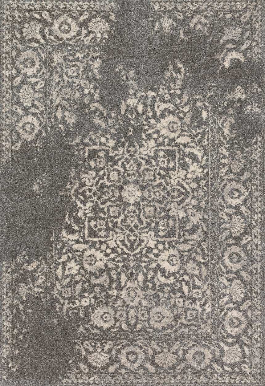 Emory Rug 01 | Charcoal / Ivory