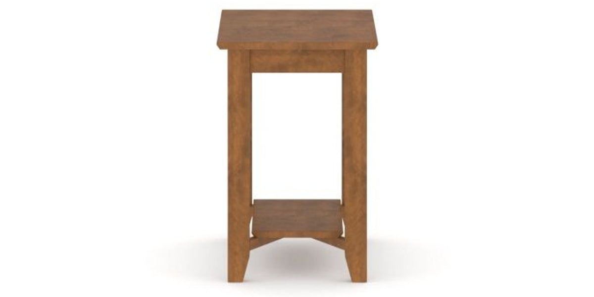 Canadel Accent Rectangular End Table 2416 in Oak Washed Birch with Matte Finish, side view