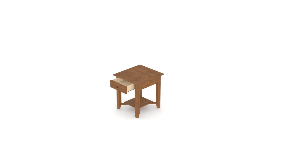 Canadel Living End Table 2422 in Oak Washed, view from above