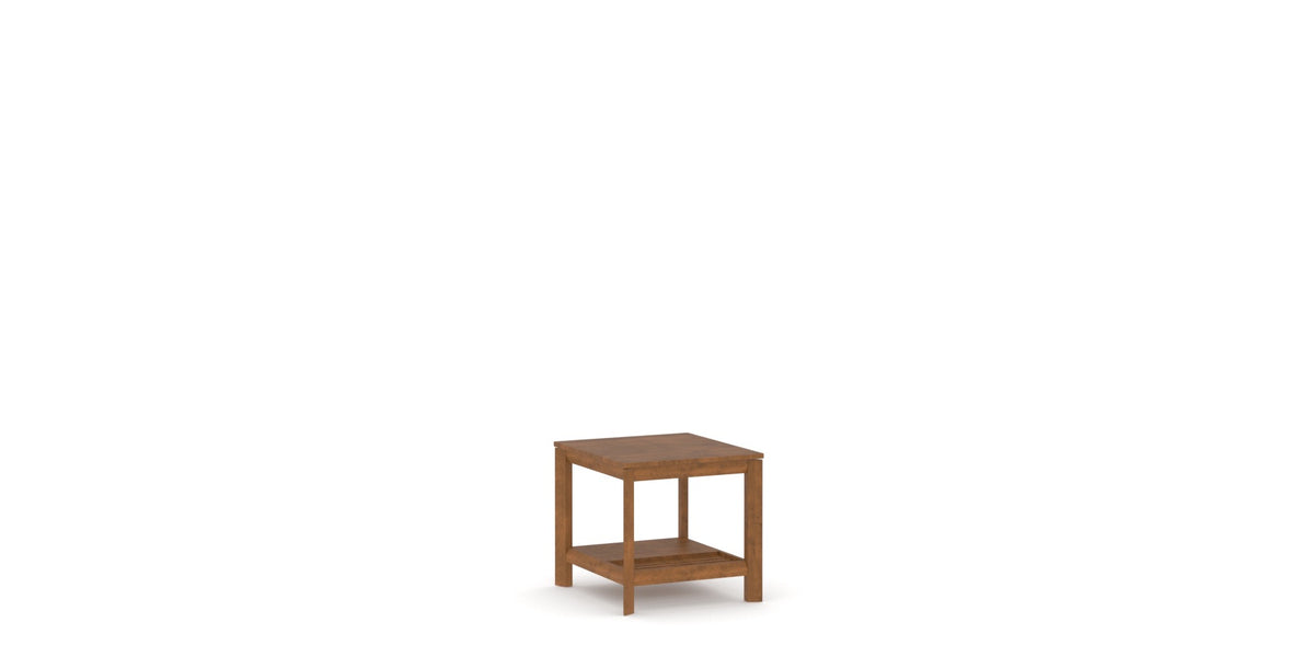 Canadel Accent 2422 End Table in Oak Washed Birch with Matte Finish, three-quarter view
