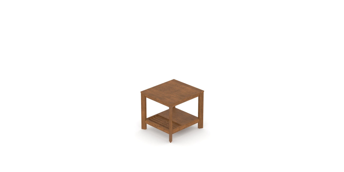 Canadel Accent 2422 End Table in Oak Washed Birch with Matte Finish, view from above