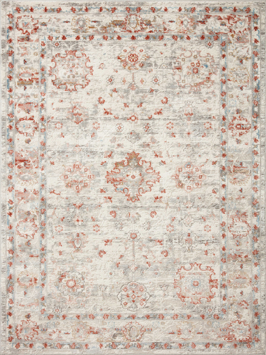 Estelle Rug 01 | Ivory / Rust