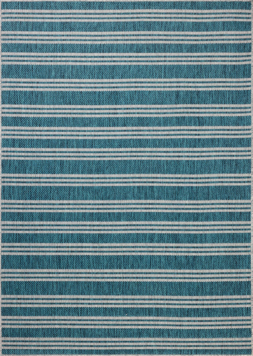 Easton Rug 04 | Teal / Fog