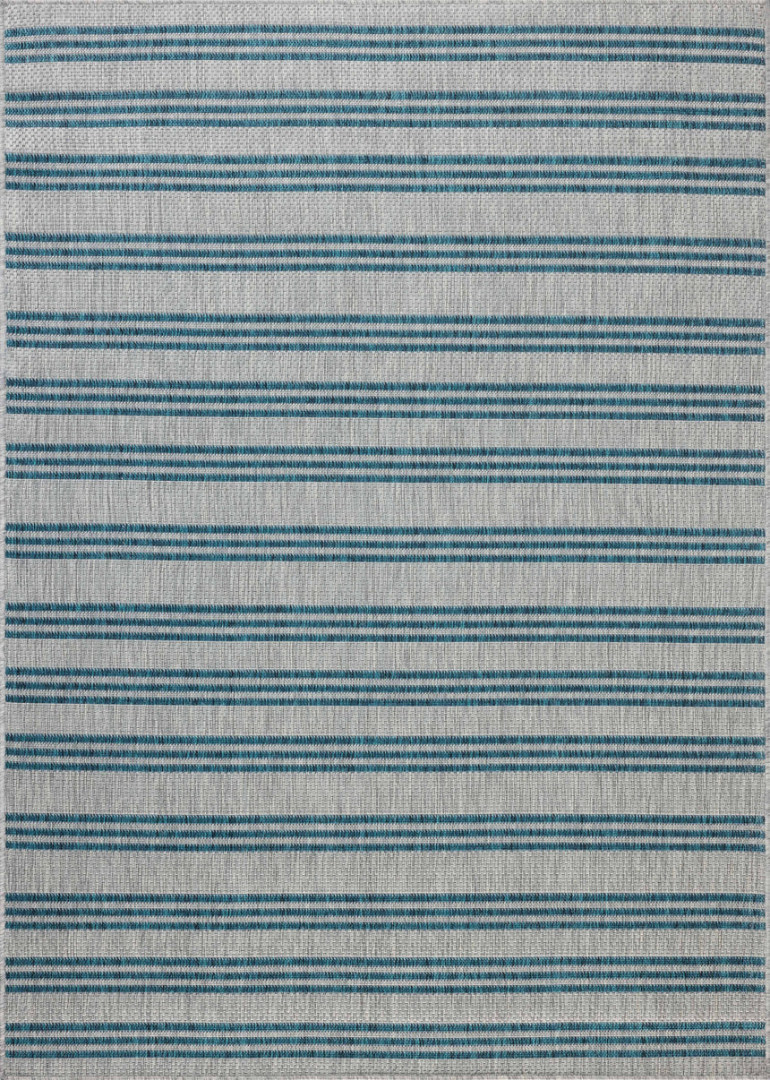 Easton Rug 04 | Teal / Fog