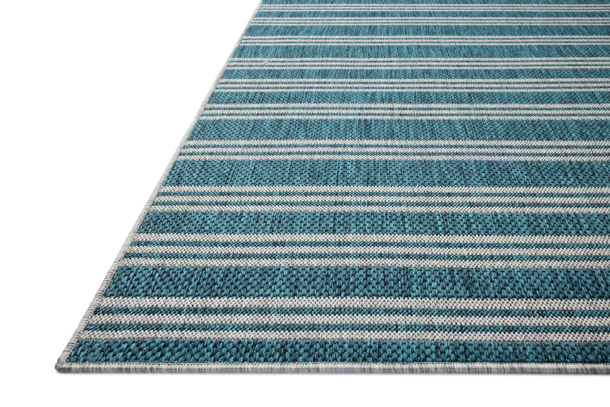 Easton Rug 04 | Teal / Fog