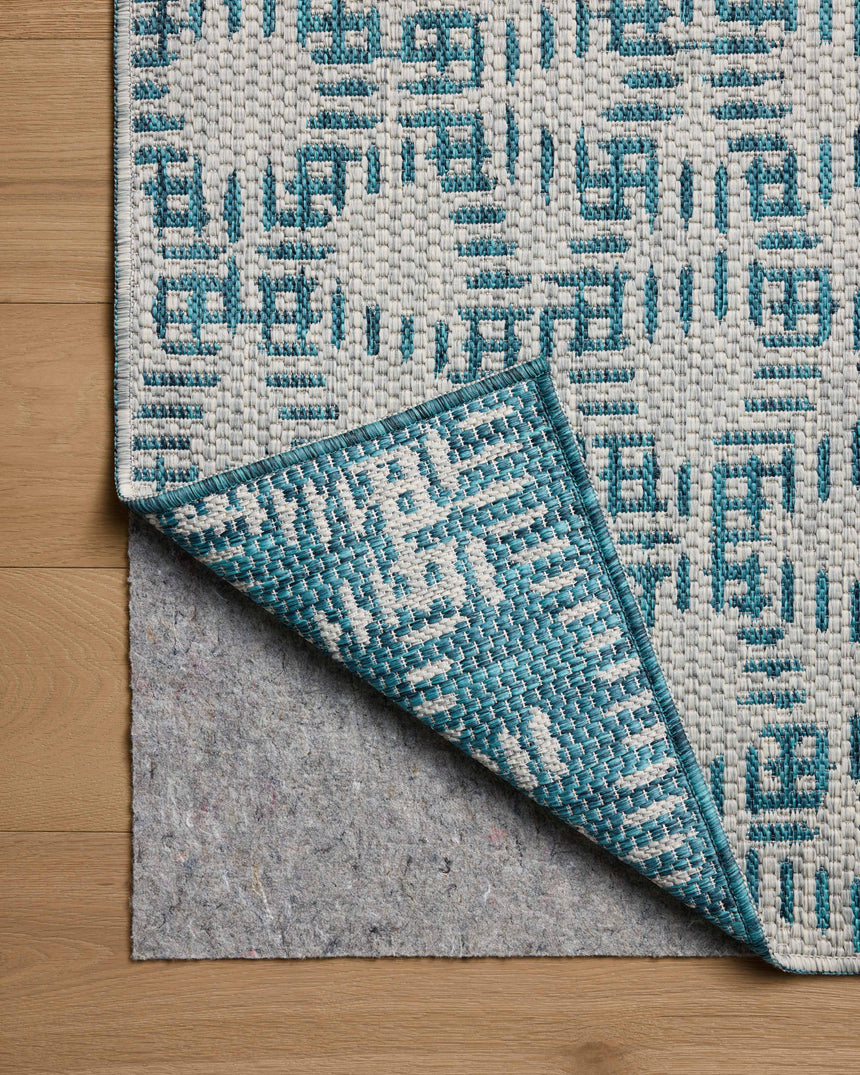 Easton Rug 10 | Fog / Teal